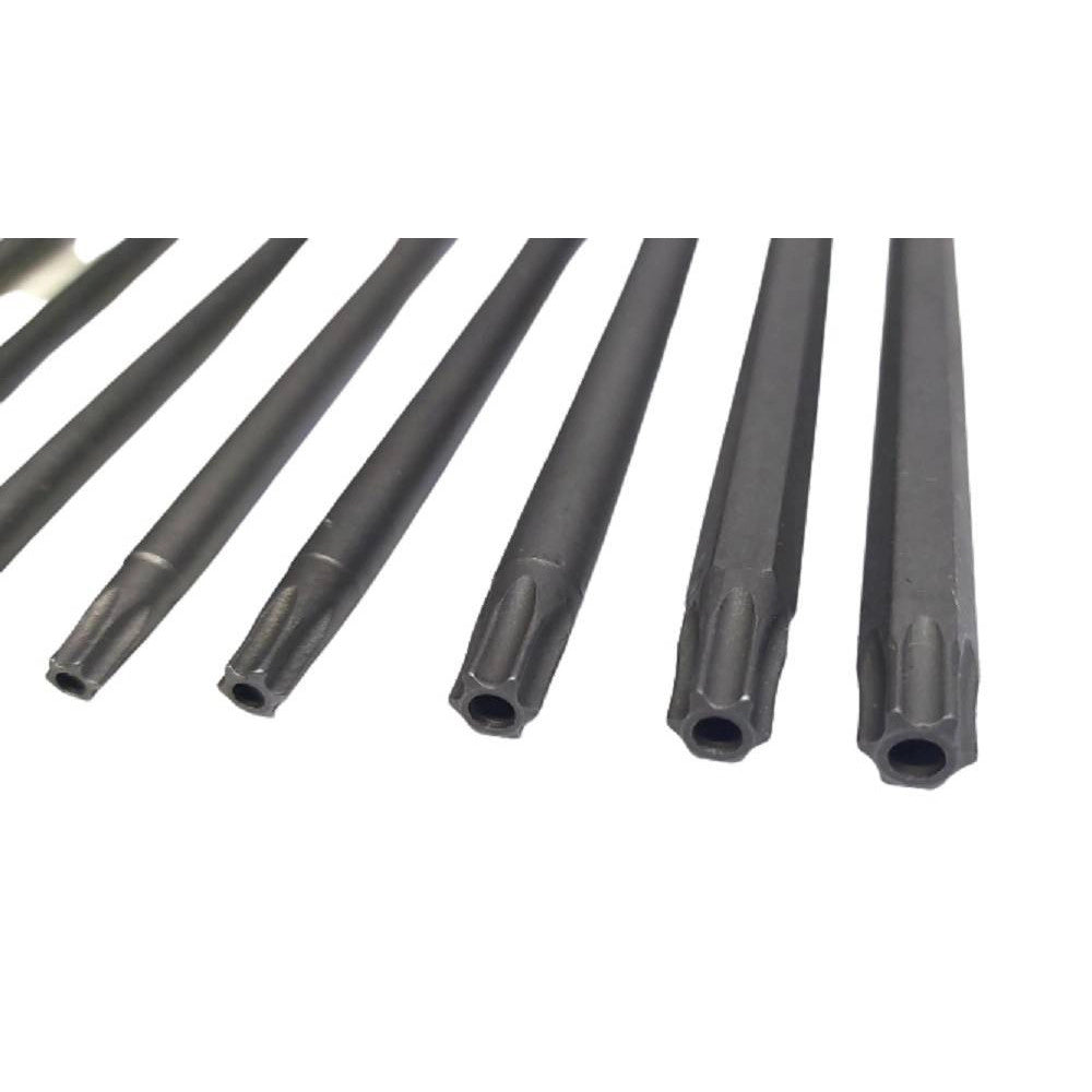 Trade Shop - Set 11 Inserti Da T6 A T40 100mm Cacciaviti Torx Per Avvitatore Esagonale 1/4" -