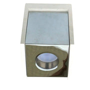 V-TAC Applique quadrata GU10 bianco/cromo VT-860-CH