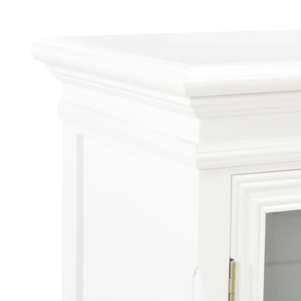 Credenza bianca mobiletto consolle mobile contenitore 70 cm legno massello di pino 4402057