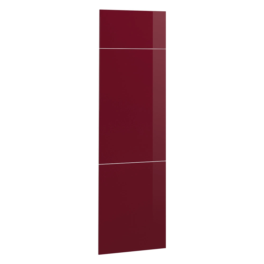 Vicco Frontale cucina Rosso lucido 59.6 x 196 cm frontale del mobile per mobile per frigorifero