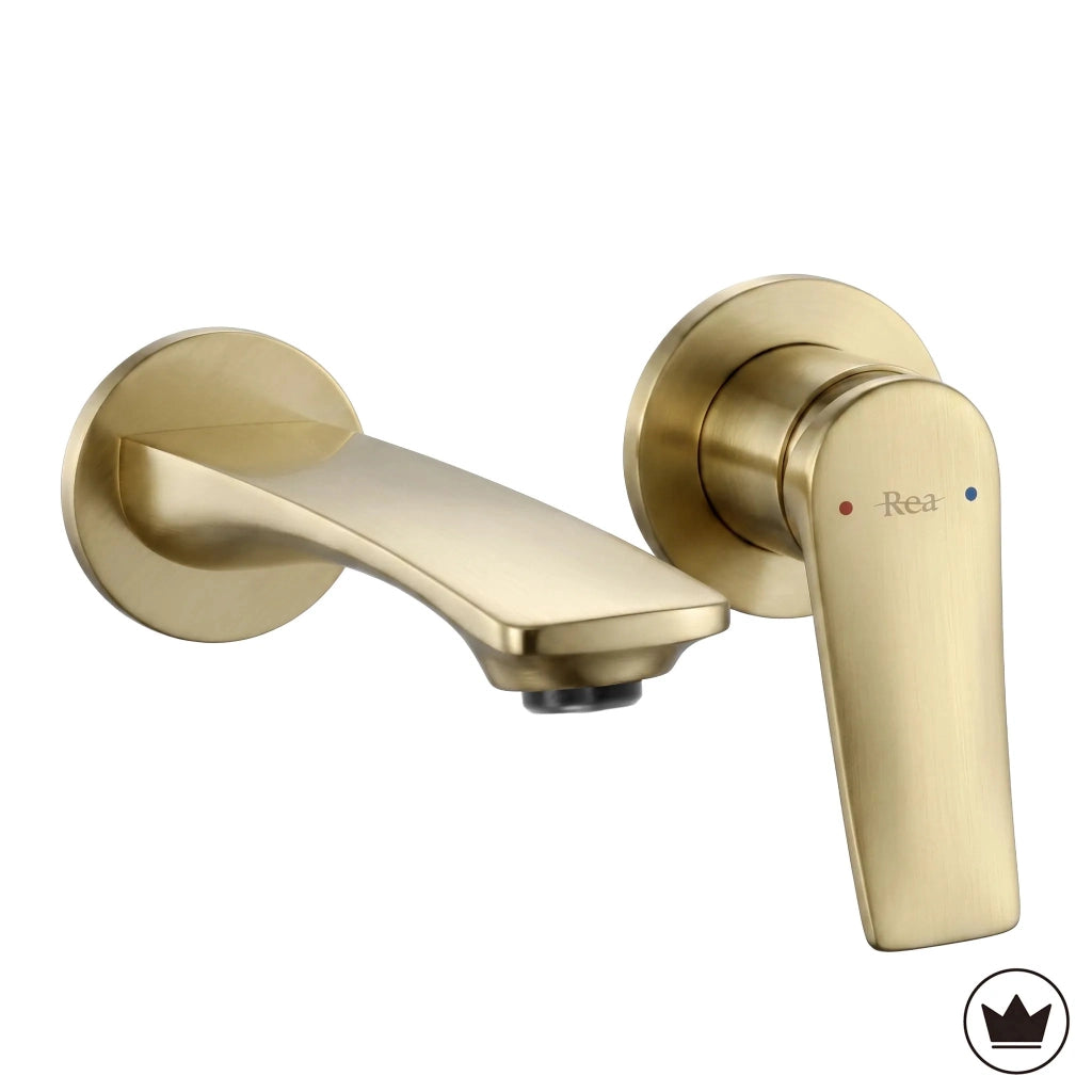 Miscelatore Lavabo Da Incasso Rea Vision Brush Gold + Box
