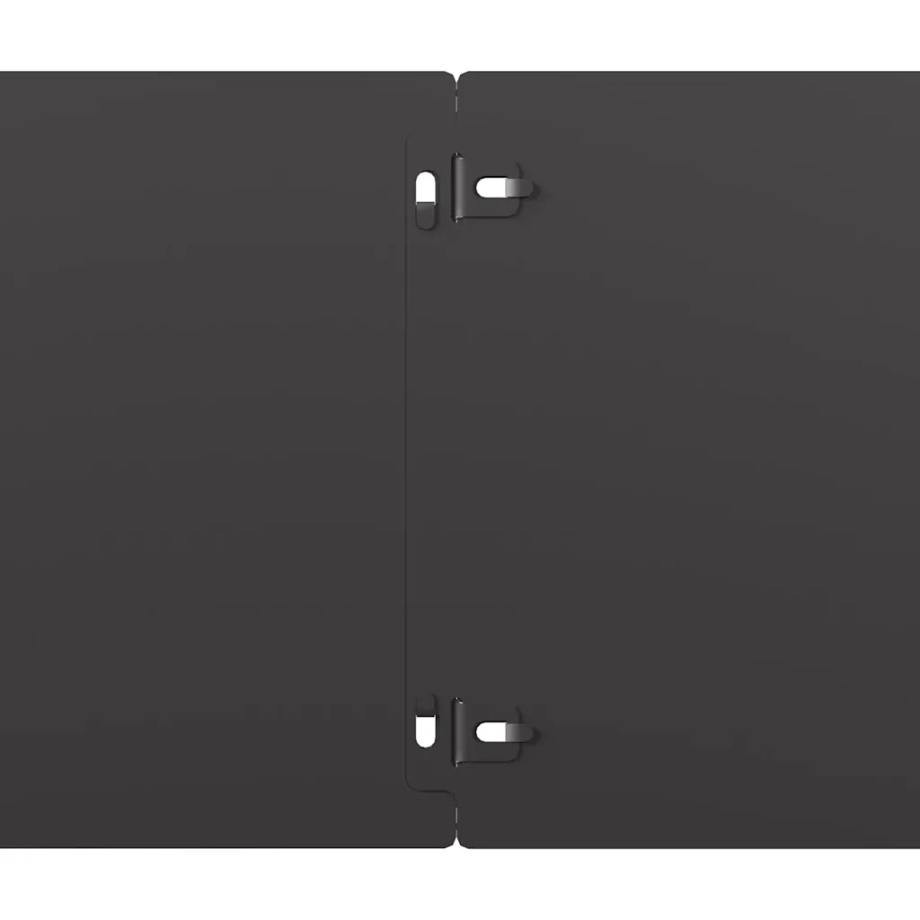 Bordure per Prato 10 pz Nere Acciaio Laminato a Freddo