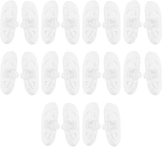 10 Paia di Supporti per Occhiali in Silicone con Fissaggio a Snapping - Supporti per Occhiali con Fissaggio a Pressione Molto Flessibili