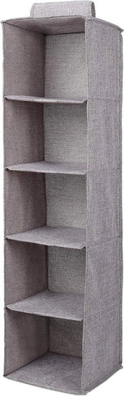 Organizzatore di archiviazione pieghevole a muro con 5 pannelli - Montaggio facile - Grigio