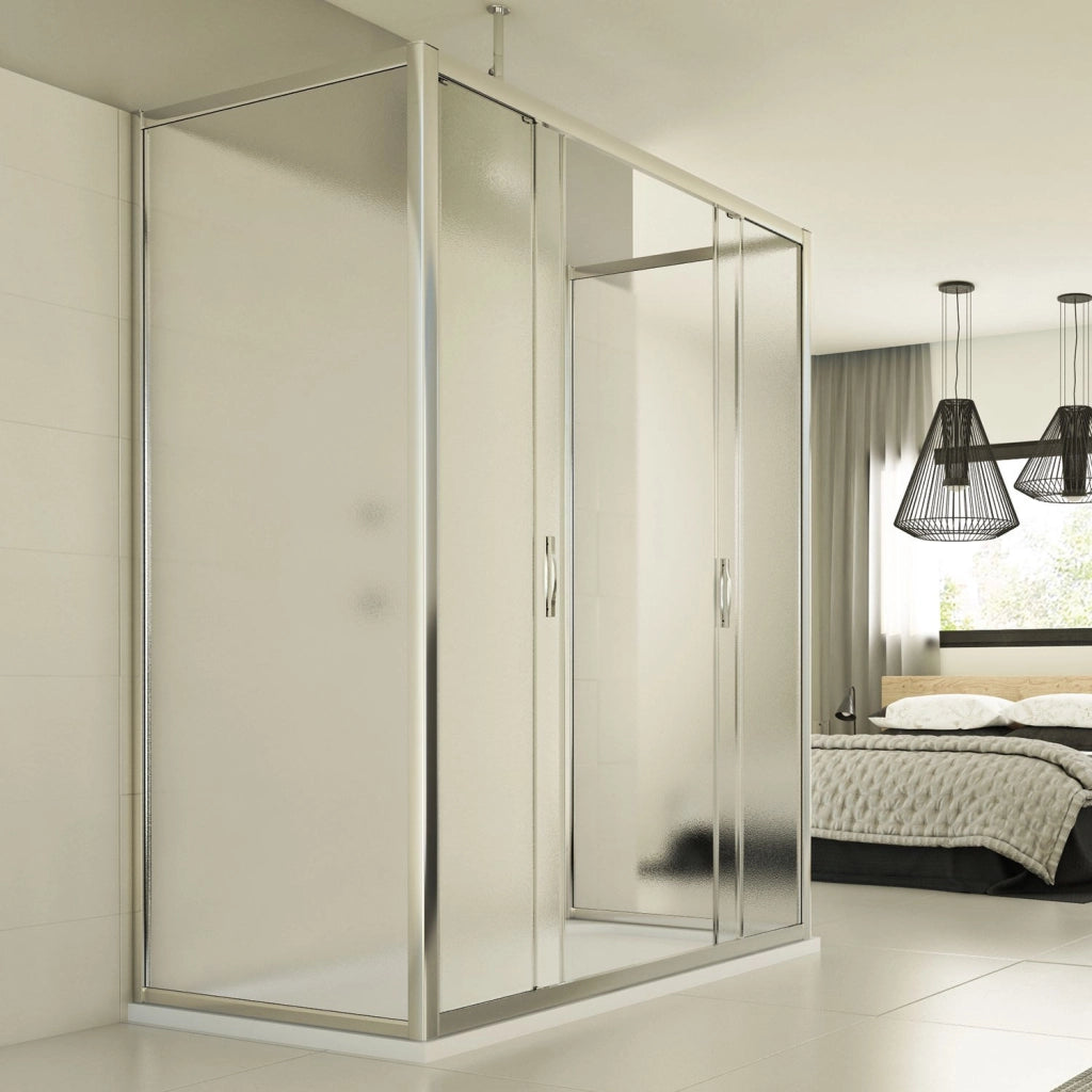 Box Doccia 3 lati 70x180x70 CM H198 stampato C mod. Young Trio 2 Ante