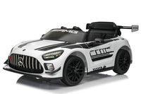 Macchina Elettrica per Bambini Licenza Ufficiale Mercedes Benz GT3 Telecomandata 12V 4,5Ah Bianco
