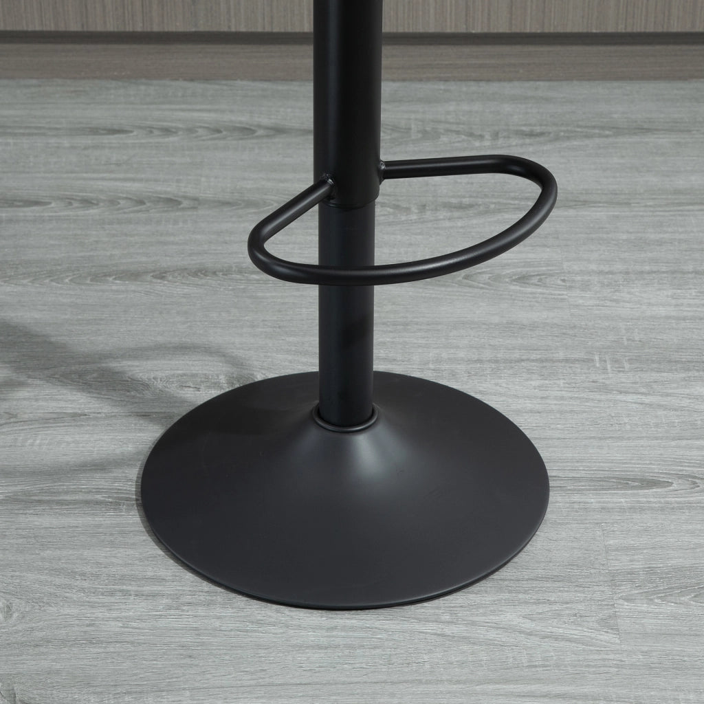 Sgabelli da Bar Vintage 2 Pezzi ¨C zephmum ¨C Regolabili Girevoli con Poggiapiedi Marrone