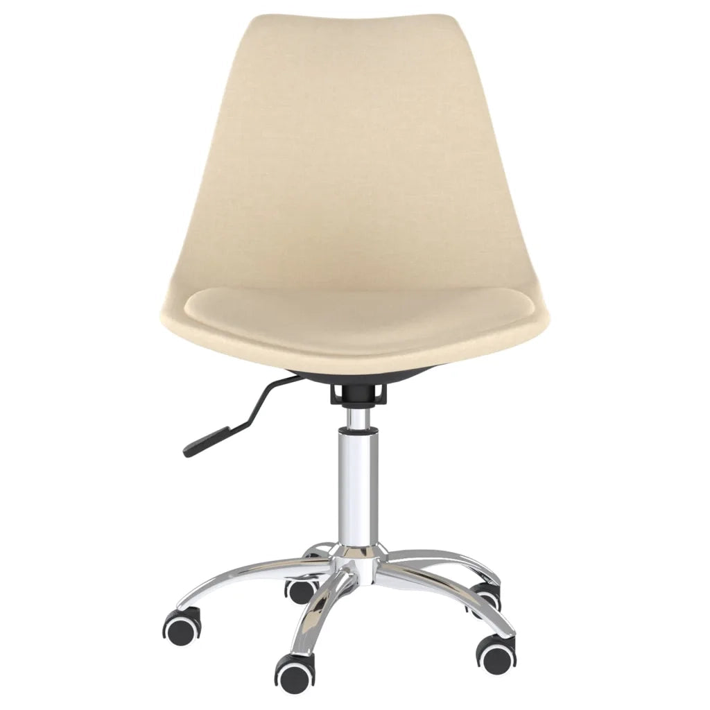 Sedie da Pranzo Girevoli 2 pz Crema in Tessuto cod mxl 29125