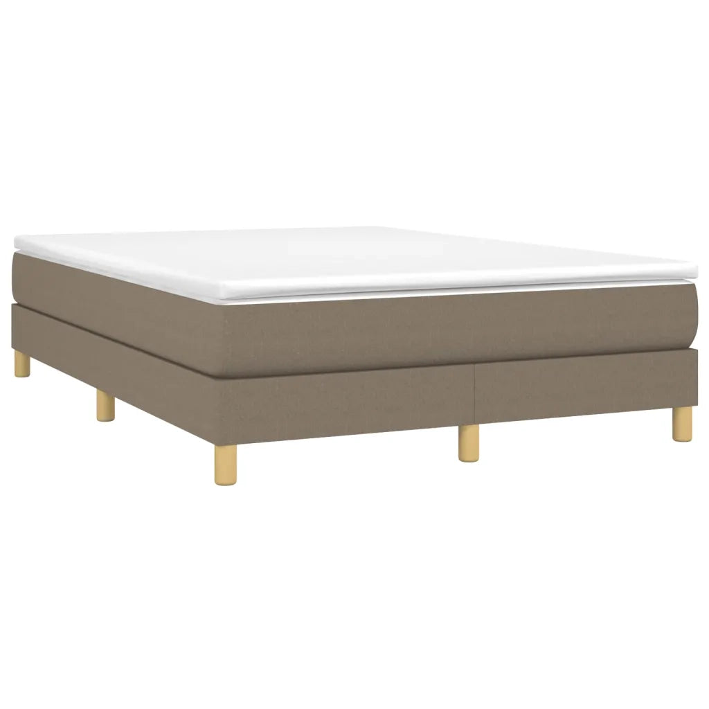Struttura Letto a Rete a Molle Tortora 140x190 cm in Tessuto 3120610