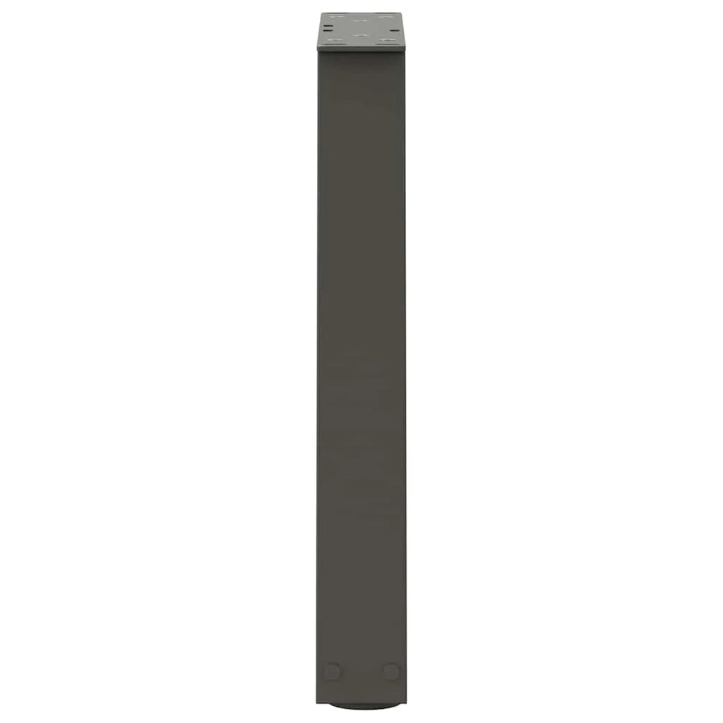 Set di 2 gambe regolabili per tavolino da caffè a forma di V 38 x 42-43,3 cm design moderno acciaio antracite 02_0056841