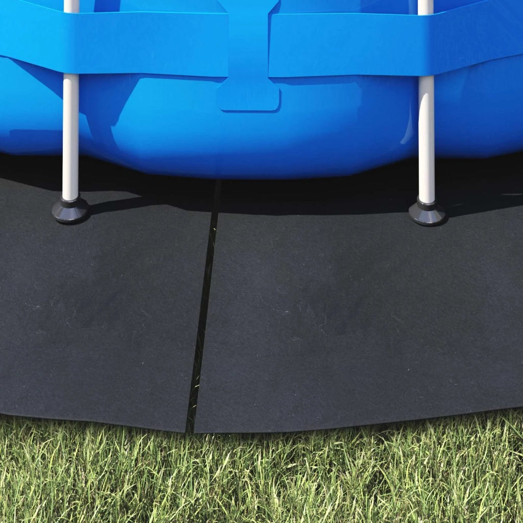 Telo per Fondo Piscina Nero ? 244 cm Tessuto Non Tessuto CFW3739765