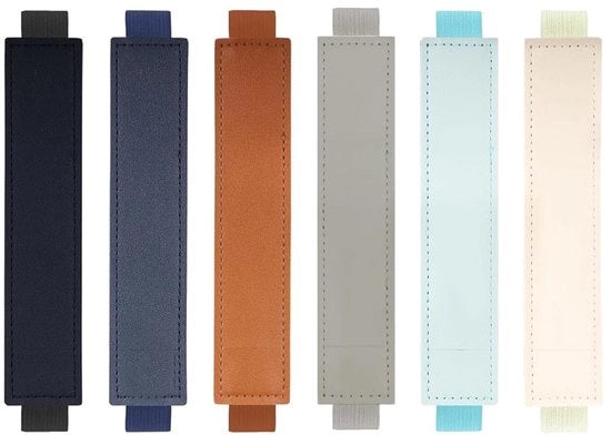 Pennarecambiatrice multifunzionale in pelle PU - 6-in-1 Design - Libretti per note - 6 colori - Adatta per scuola