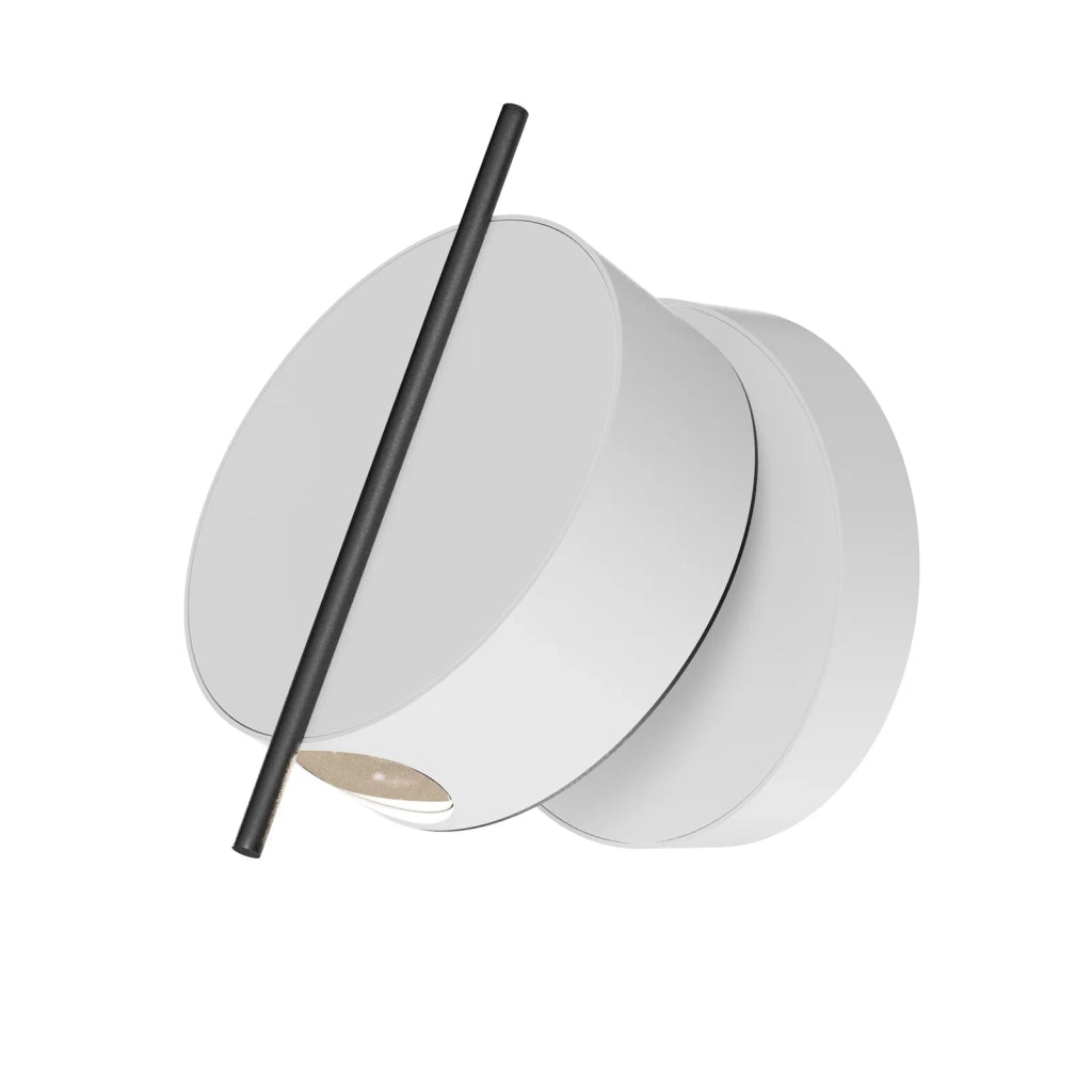 Maytoni Applique moderna Nuance 1 luce LED integrato bianco alluminio
