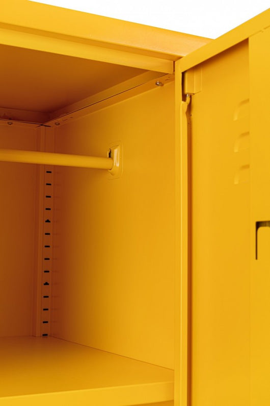 Armadio 2 Ante 50x80x185 cm Cambridge in Acciaio Giallo