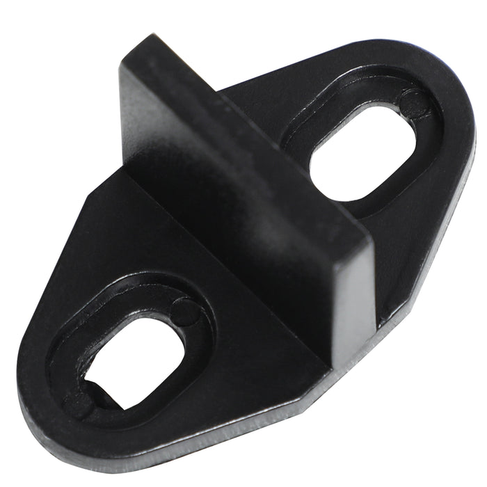 Kit Porta Scorrevole 200x40x0,6 cm con Binari Fermi e Guide in Acciaio Nero