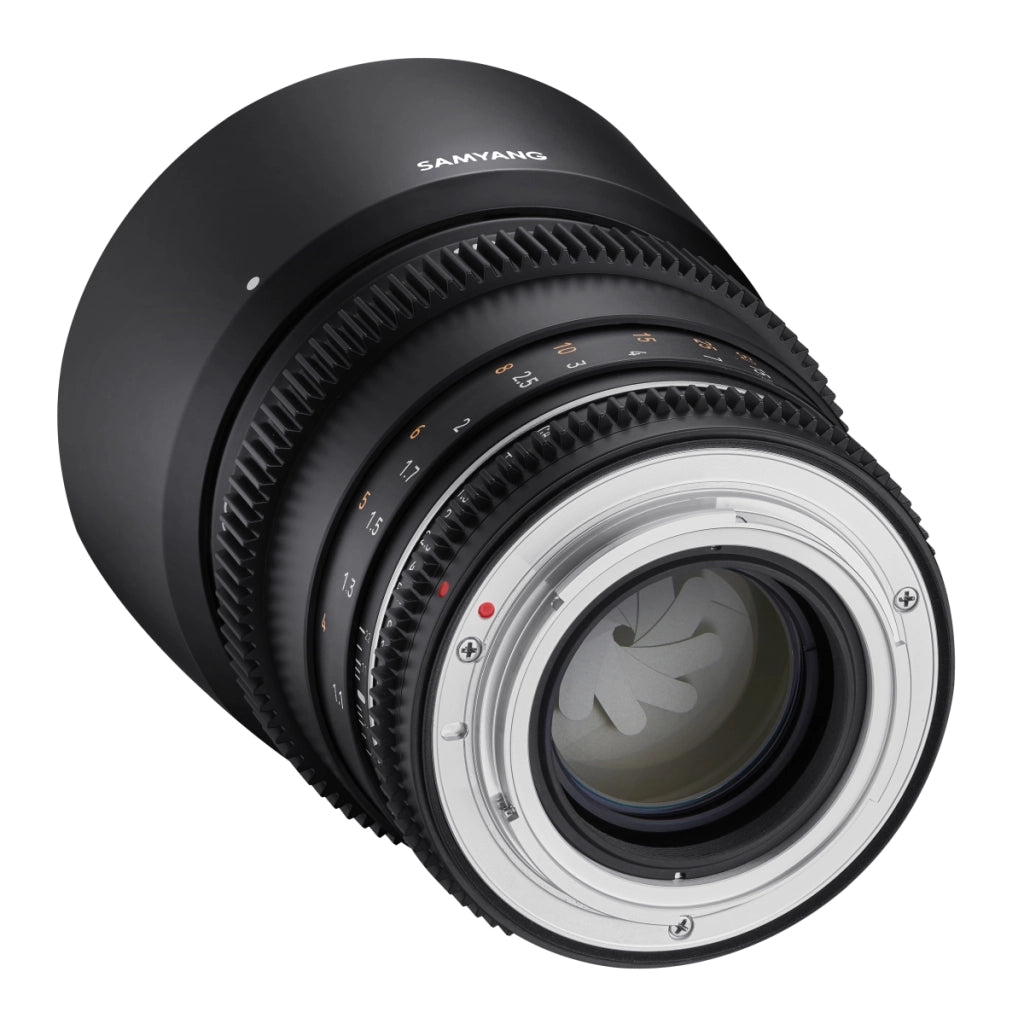 Teleobiettivo Obiettivo per video MF 85mm T1,5 VDSLR MK2 – luminoso T1,5 per Sony E Mount, Follow Focus, full-frame e APS-C, risoluzione 8K