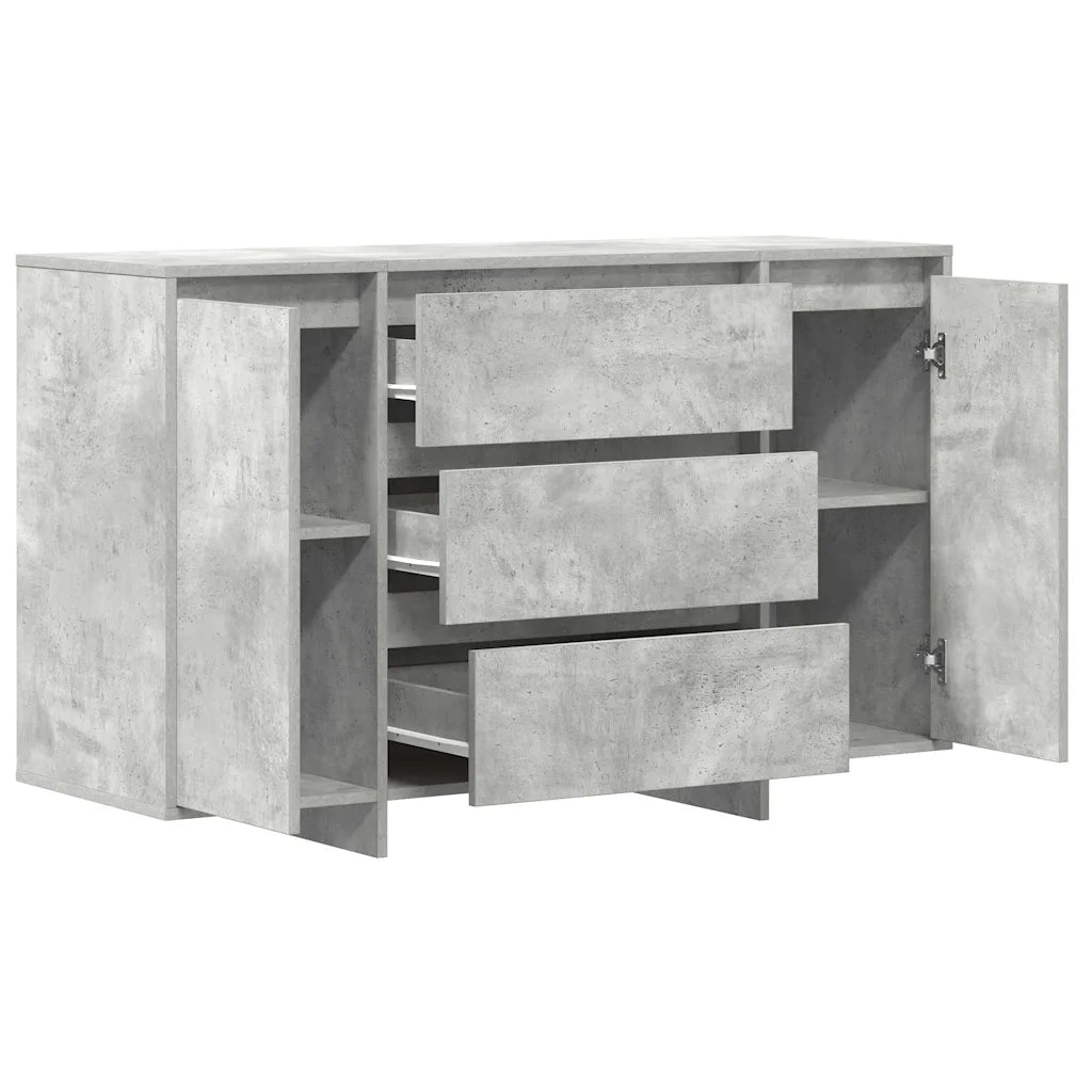 Credenza | Madia | Buffet da pranzo | Armadio da pranzo Grigio cemento 120 x 41 x 75 cm Legno multistrato