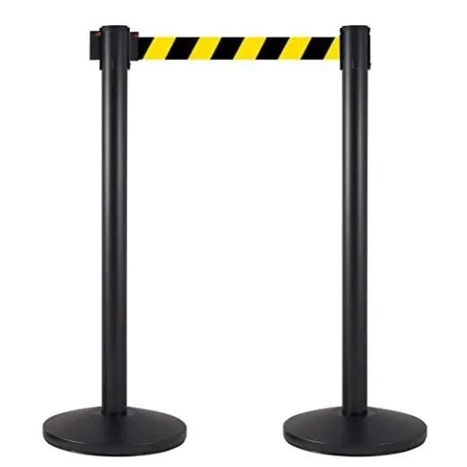 Coppia Colonnine Segnapercorso nere nastro 3 M - BLU