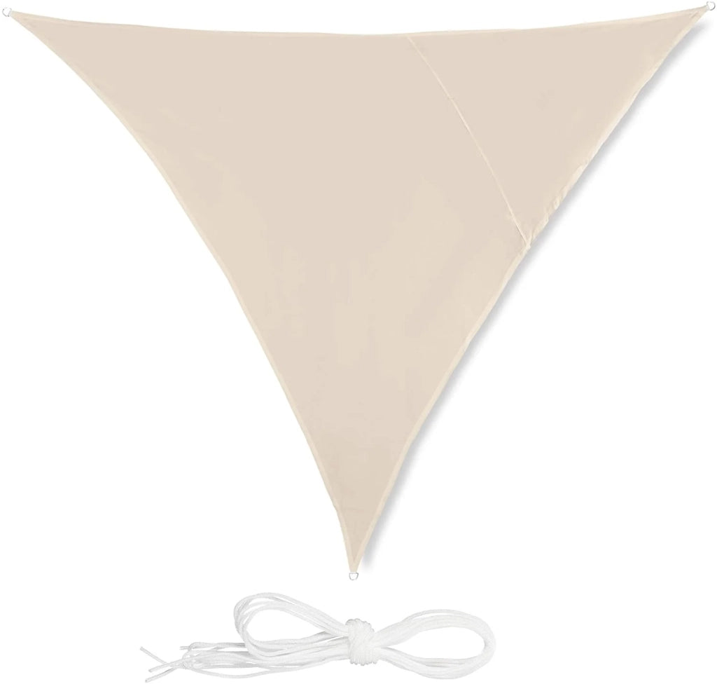 Vela ombreggiante triangolare 3 x 3 x 3 m beige 13_0002937