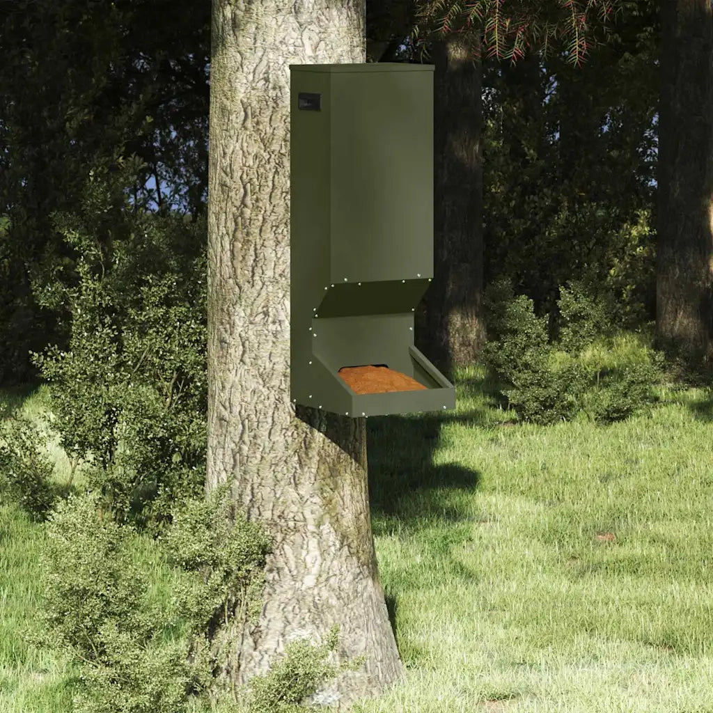 Mangiatore per cervi Verde oliva 28 x 30 x 80 cm 874610