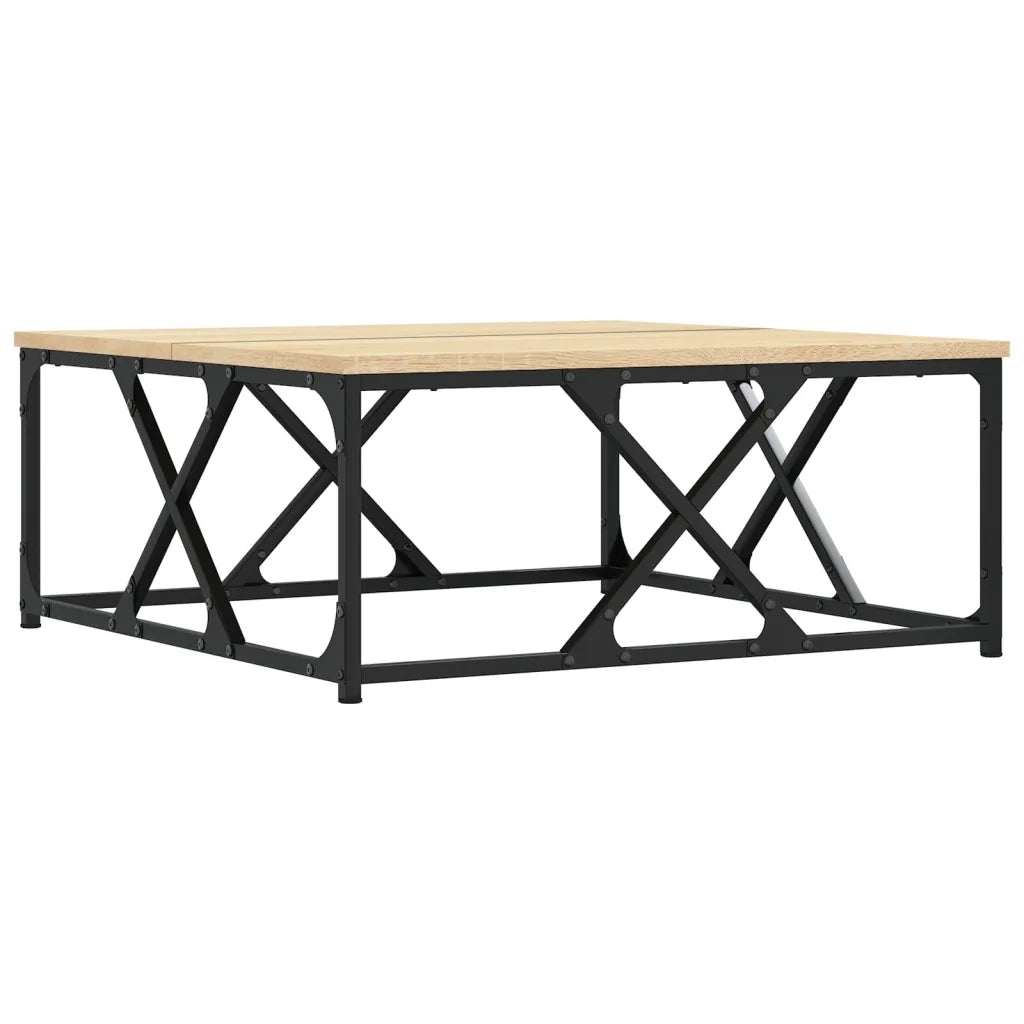 Tavolino da Salotto-Tavolino da soggiorno-Tavolo Rovere Sonoma 70x70x30 cm Legno Multistrato