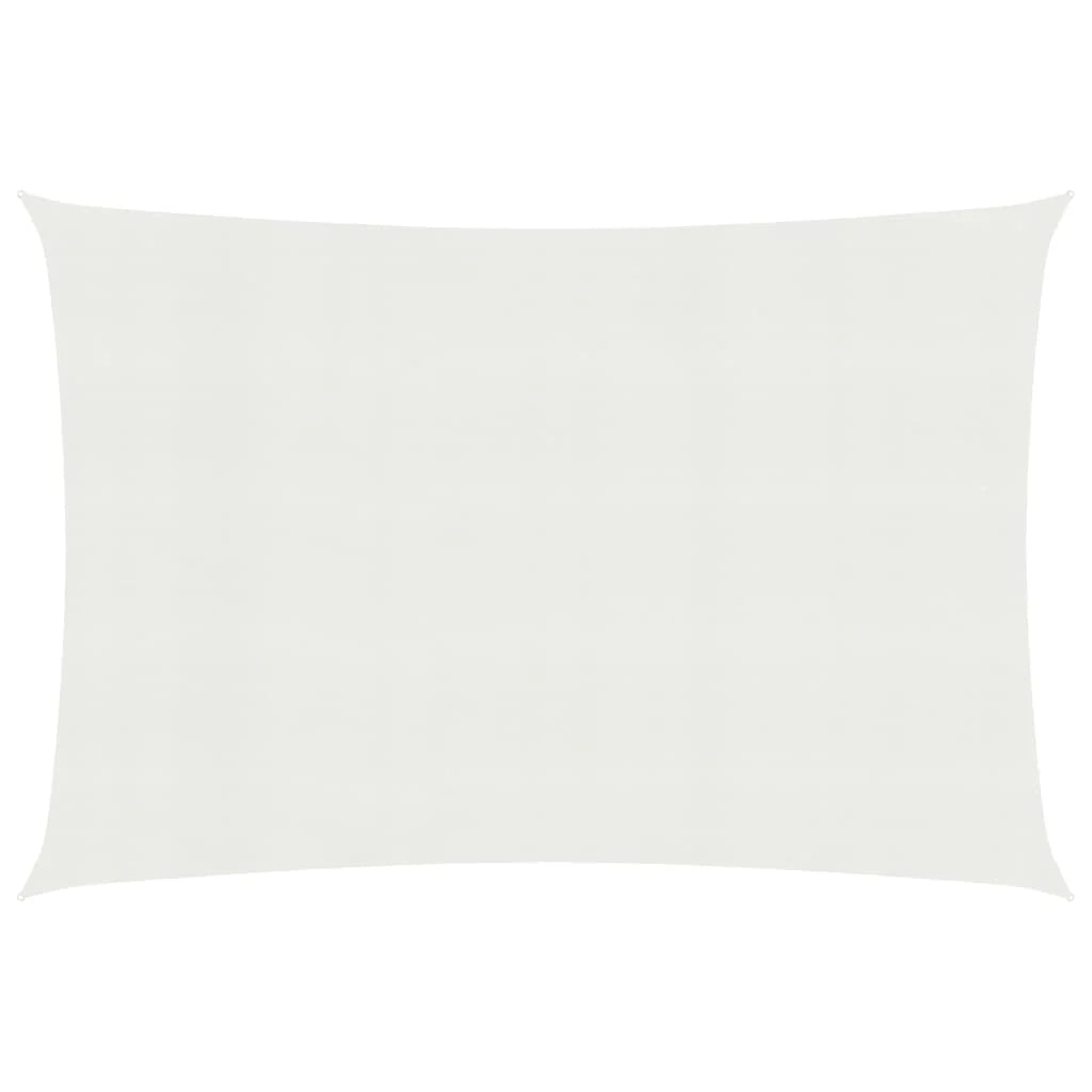 Vela ombreggiante/ombrellone 160 g/m² 3 x 4,5 m HDPE bianco 02_0009018