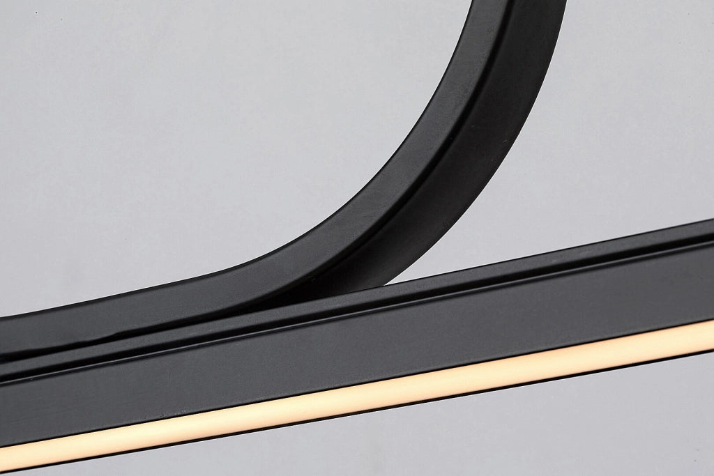 Lampada a sospensione LED 25W Rabalux Elia nera Ø120