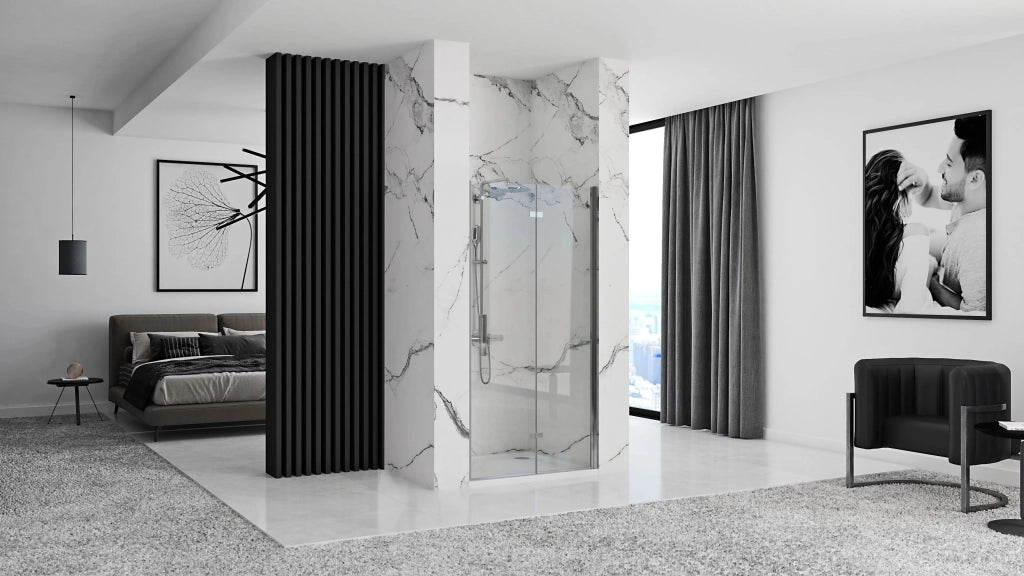 Porta Doccia Rea Molier Chrome + Profilo 90