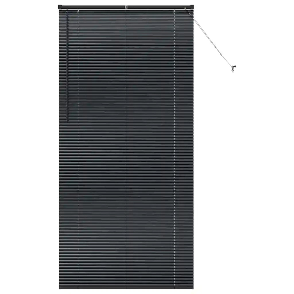 vidaXL Tenda per Finestra con tende Nero Alluminio