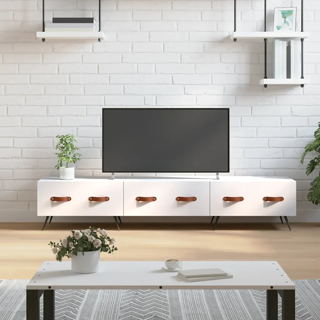 Mobile TV | Armadietto TV | Mobile Porta TV Bianco 150x36x30 cm in Legno Multistrato