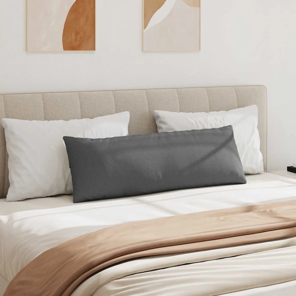 Cuscini da Divano 2 pz | Cuscini per sedie Grigio scuro 120 x 40 cm Tessuto