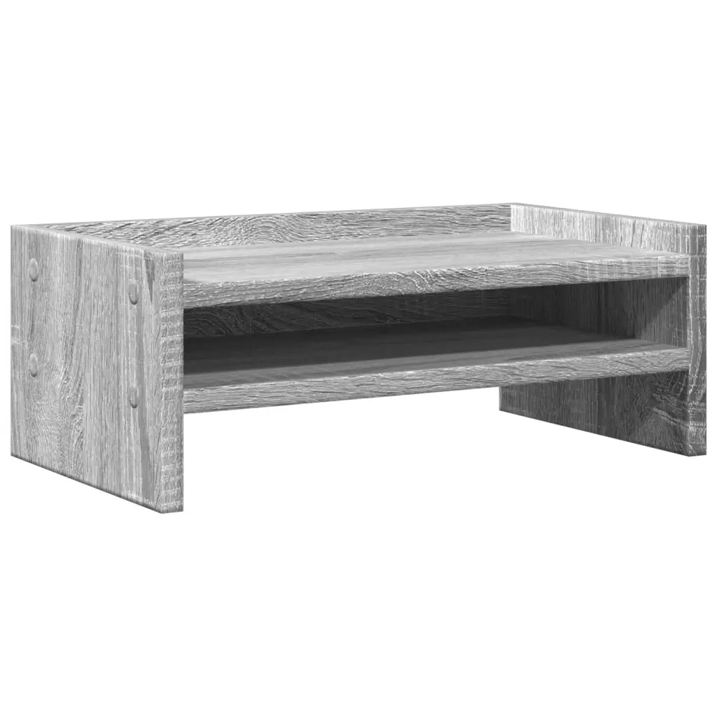 vidaXL Supporto per Monitor Grigio Sonoma 42x24x16 cm in Truciolato