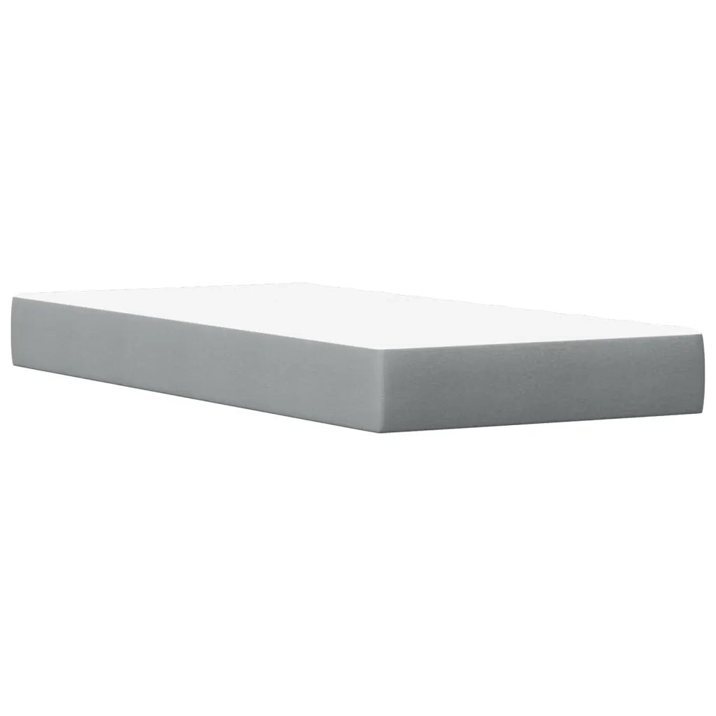 Letto con Materasso Bianco 90x200 cm in Legno Massello di Pino