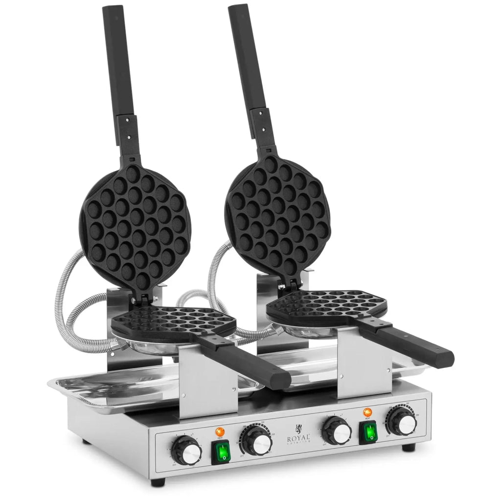 Waffeliera professionale 2 x 1400 watts 50-250 °c minuterie : 0-5 min acciaio inossidabile 14_0009103