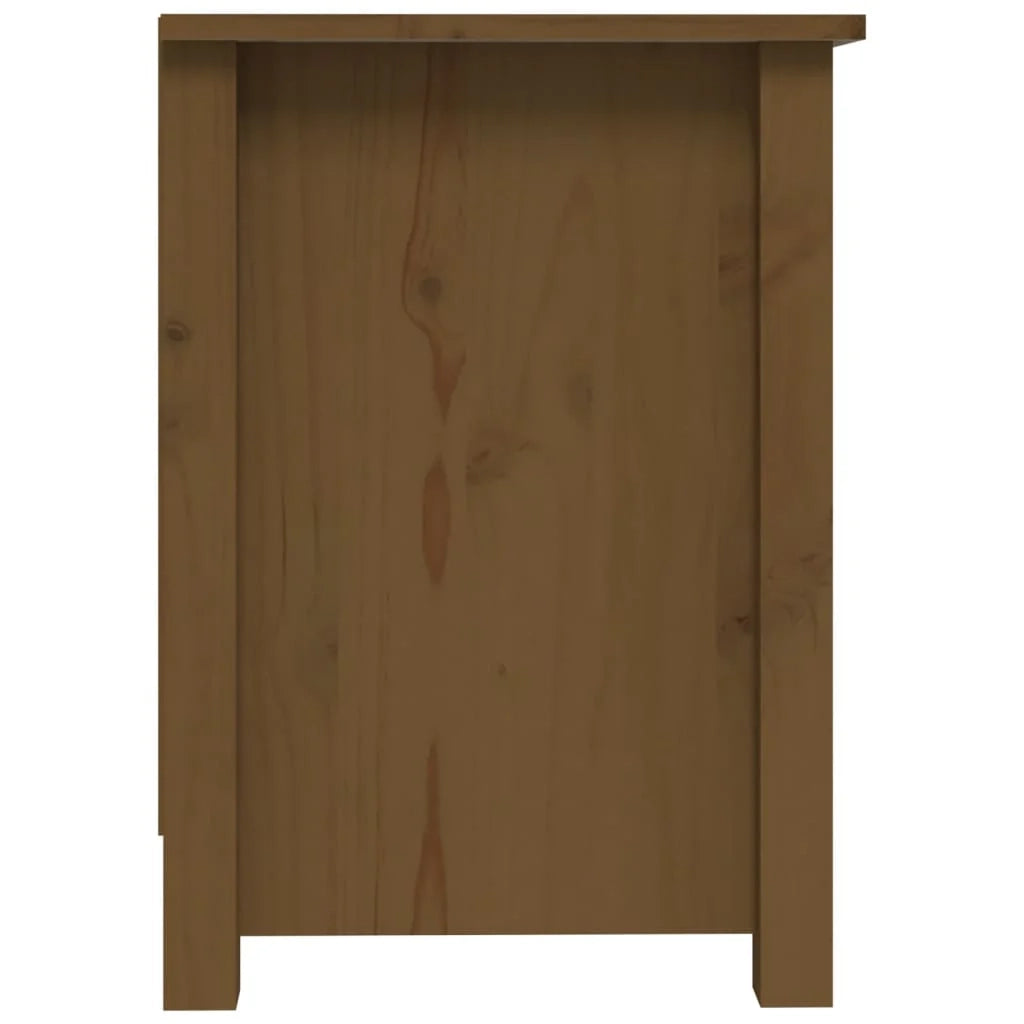 Mobile TV multimediale scaffale TV credenza mobile TV sala da pranzo soggiorno camera da letto color miele 103 x 36,5 x 52 cm legno di pino massiccio marrone 02_0027693