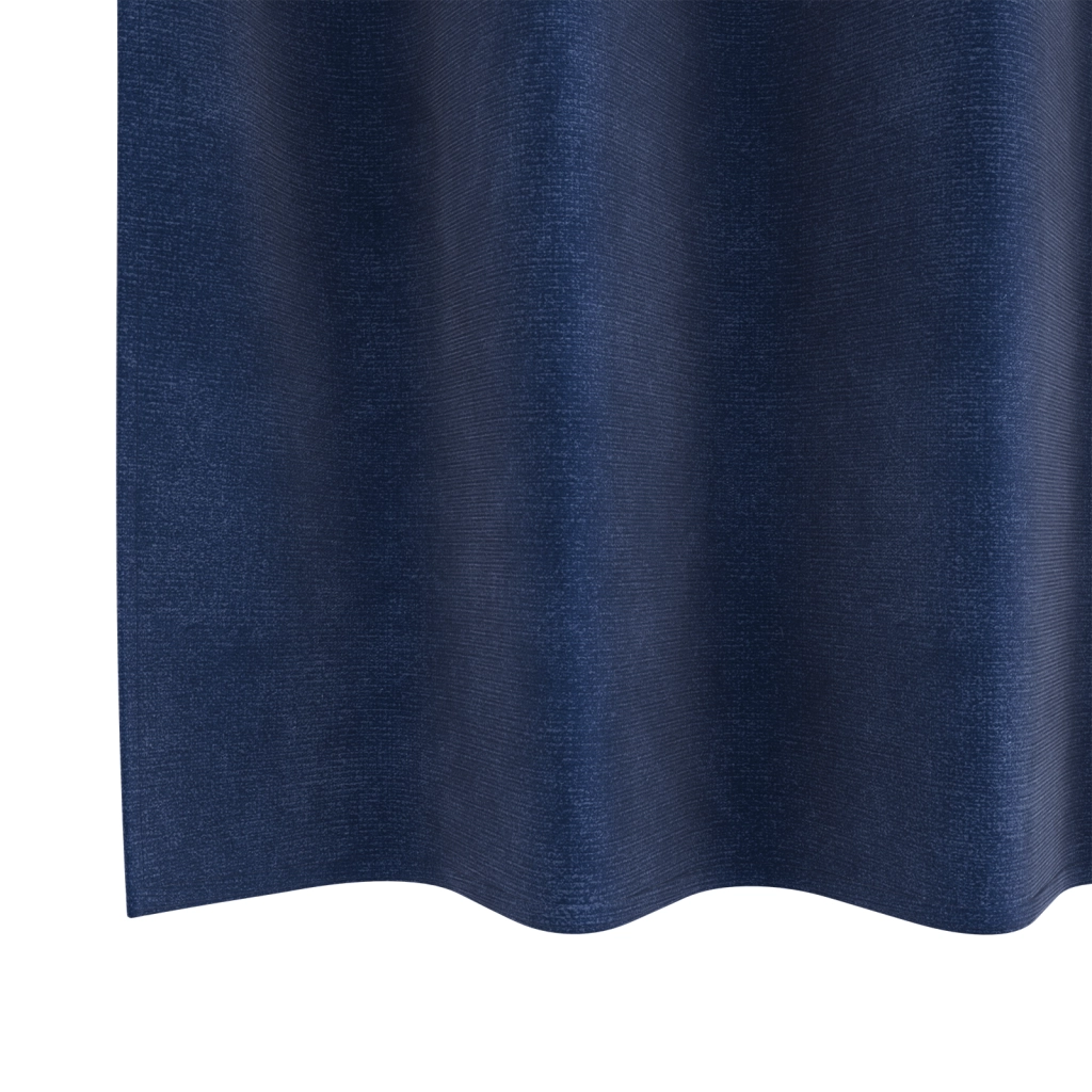 Tende Blackout  con Occhielli 2 pz Blu Scuro Velluto