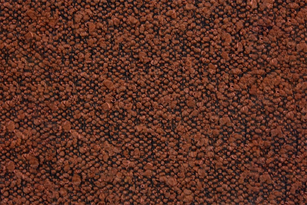 Testiera in tessuto bouclé terracotta imbottita L150 cm
