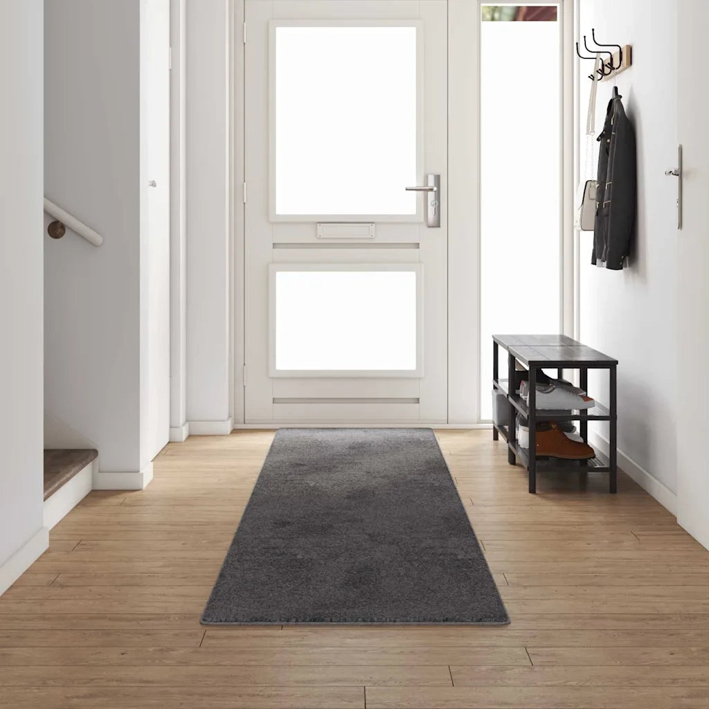 Runner in Moquette Grigio 80 x 500 cm 100% Polipropilene Tuft 42011393
