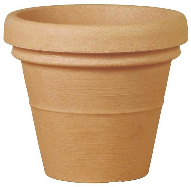 Vaso Ø70x58 cm in Polietilene Doppio Bordo 70 Anticato