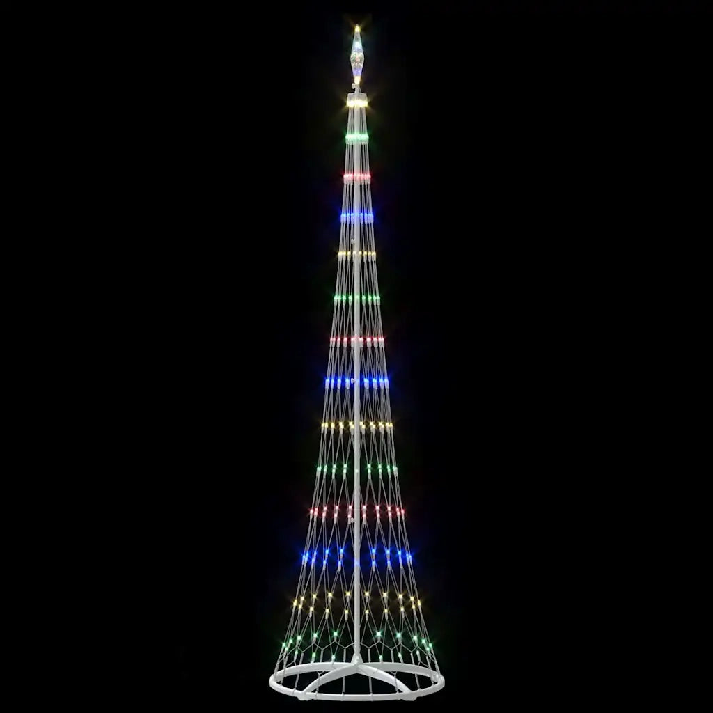 Albero di Natale LED con 290 LED Multicolore 250 cm Metallo 42018778