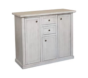 Madia credenza 3 porte 2 cassetti bianco anticato 100 x 39 x 85 (392) - Mobili 2G