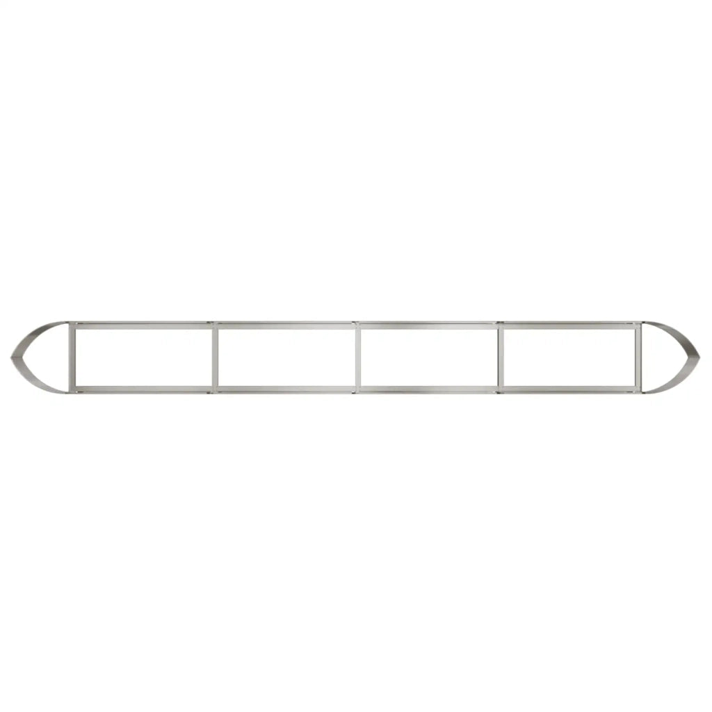 Letto rialzato da giardino Acciaio Inox 380 x 40 x 40 cm 8011737