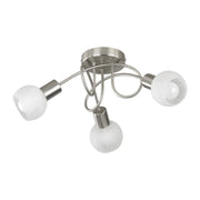 PLAFONIERA GIRANDOLA ANTIBES 3 LUCI ACC. VETRO D 45- 1,0 pz