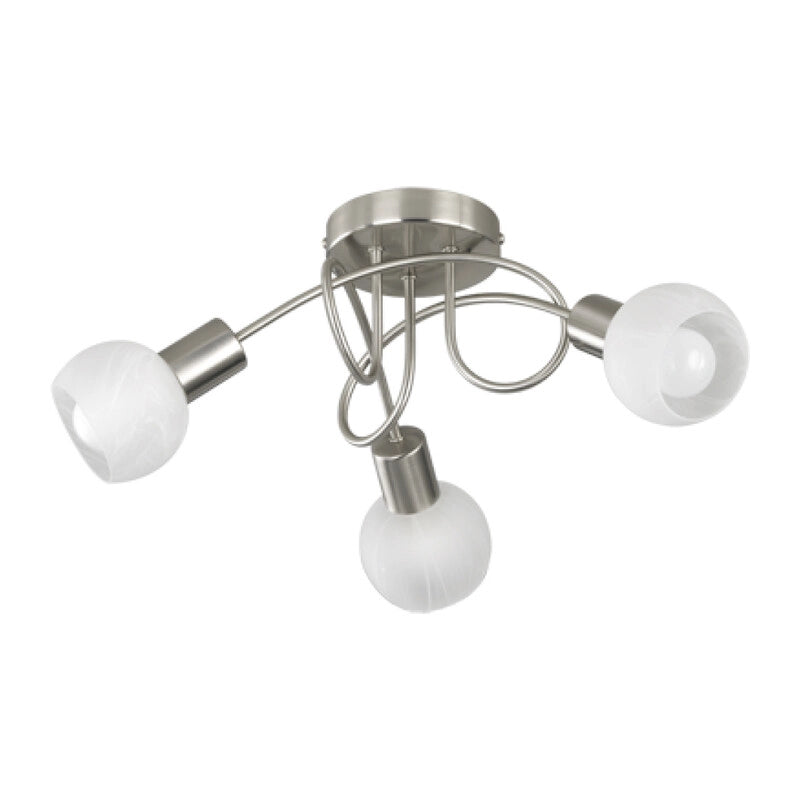 PLAFONIERA GIRANDOLA ANTIBES 3 LUCI ACC. VETRO D 45- 1,0 pz