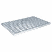 Grata Argento 60 x 40 x 2 cm Acciaio Zincato a Caldo CFW5727587
