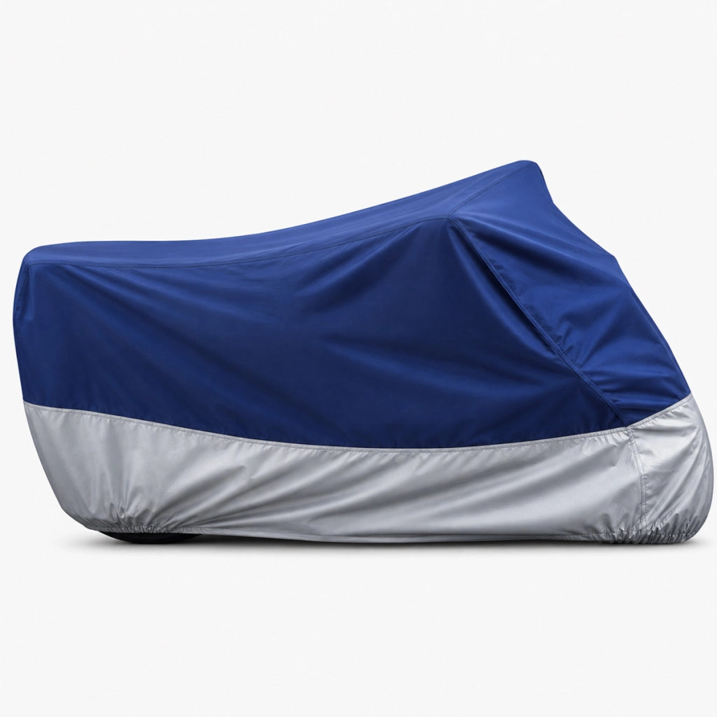 Copertura di Protezione per Moto in Tessuto Oxford 245x105x125cm Blu Avizar