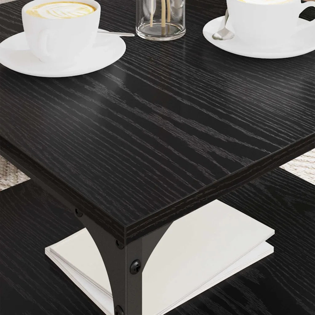 Tavolino da salotto Rovere Nero 55 x 55 x 40 cm