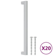 Maniglie per Mobili 20 pz Argento 224 mm in Acciaio Inox CFW8402274