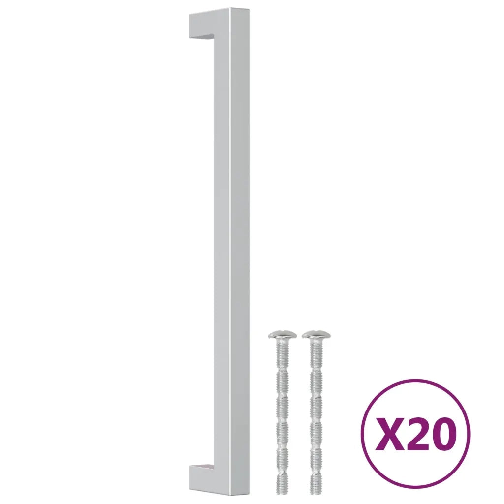Maniglie per Mobili 20 pz Argento 224 mm in Acciaio Inox CFW8402274
