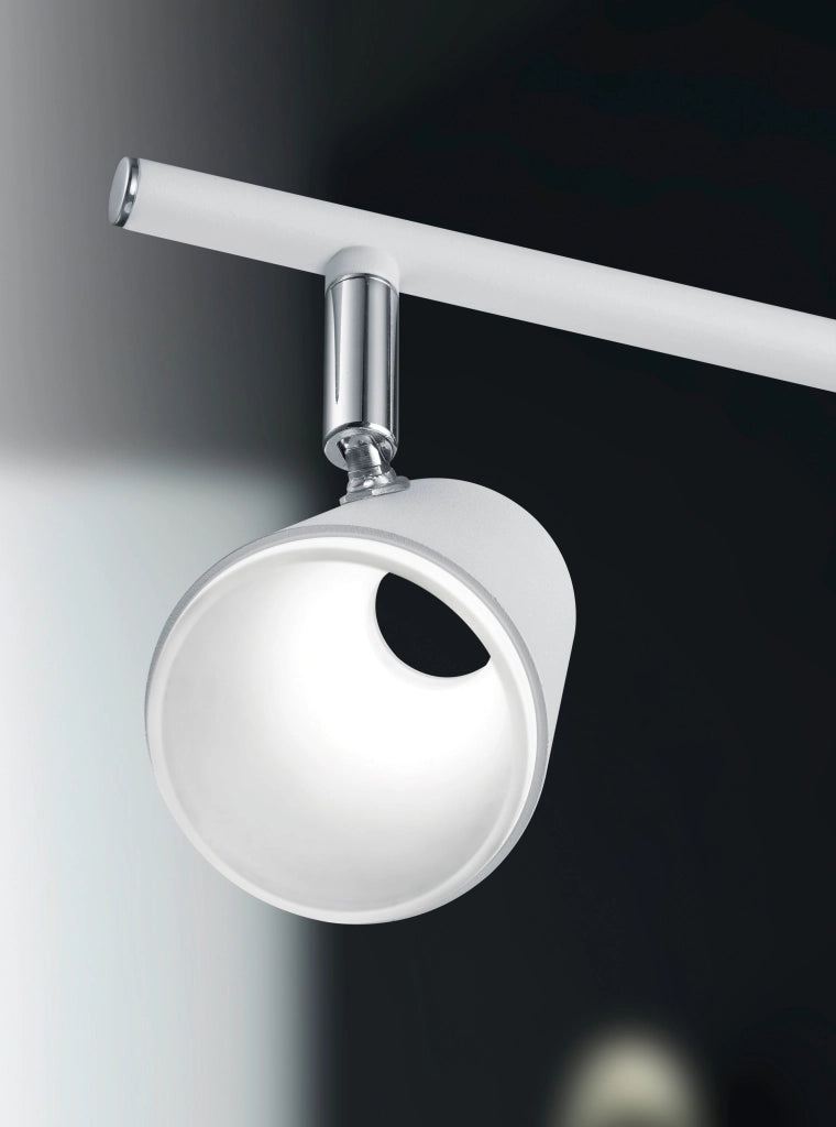 Faretto da Interno a LED in Metallo Bianco Opaco